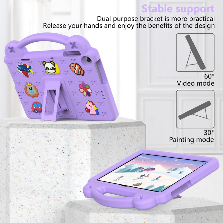 For Lenovo Tab M10 3rd Gen TB328FU / TB328XU 2022 10.1 Handle Kickstand Children EVA Shockproof Tablet Case(Light Purple) - Lenovo by PMC TechLife | Online Shopping South Africa | PMC TechLife | Buy Now Pay Later Mobicred