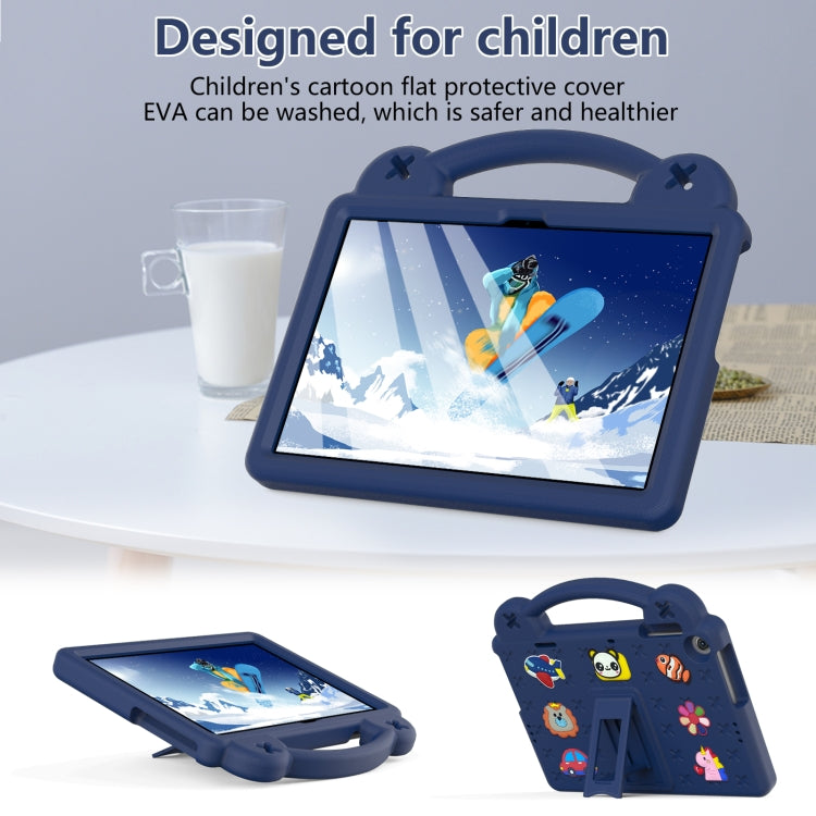For Lenovo Tab M10 3rd Gen TB328FU / TB328XU 2022 10.1 Handle Kickstand Children EVA Shockproof Tablet Case(Navy Blue) - Lenovo by PMC TechLife | Online Shopping South Africa | PMC TechLife | Buy Now Pay Later Mobicred