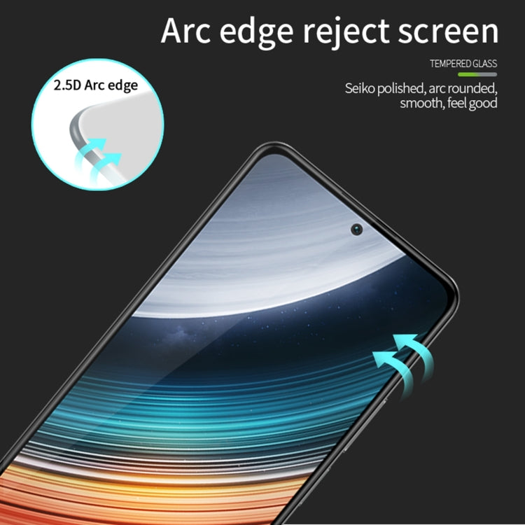 For Xiaomi Redmi K60E MOFI 9H 2.5D Full Screen Tempered Glass Film(Black) -  by MOFI | Online Shopping South Africa | PMC Jewellery