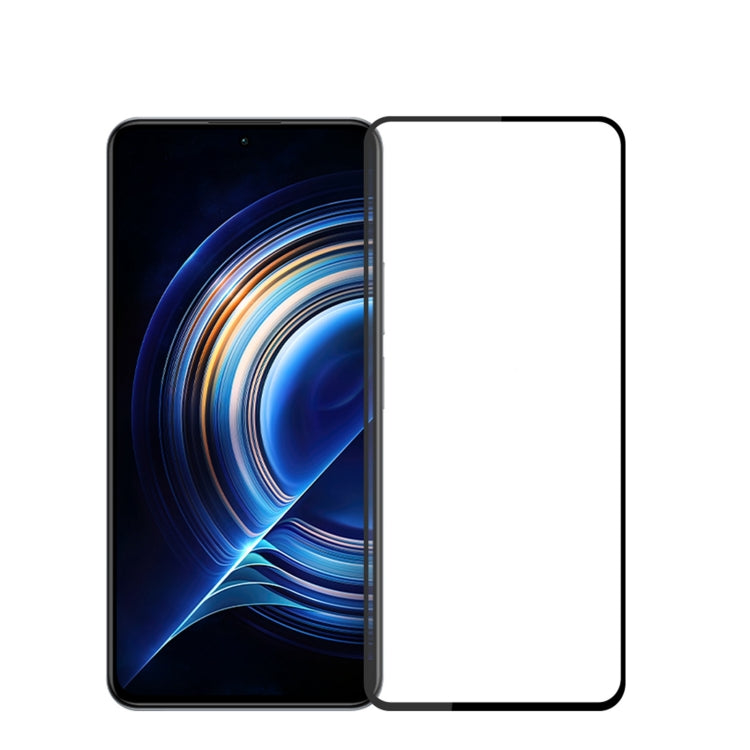 For Xiaomi Redmi K60 / K60 Pro MOFI 9H 3D Explosion-proof Curved Screen Tempered Glass Film(Black) -  by MOFI | Online Shopping South Africa | PMC Jewellery