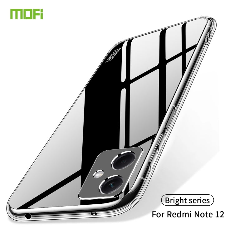 For Xiaomi Redmi Note 12 MOFI Ming Series Ultra-thin TPU Phone Case(Transparent) - Note 12 Cases by MOFI | Online Shopping South Africa | PMC TechLife
