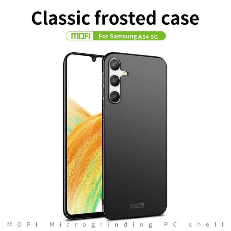 For Samsung Galaxy A54 5G MOFI Frosted PC Ultra-thin Hard Phone Case(Black) - free shipping - PMC TechLife - Order now!