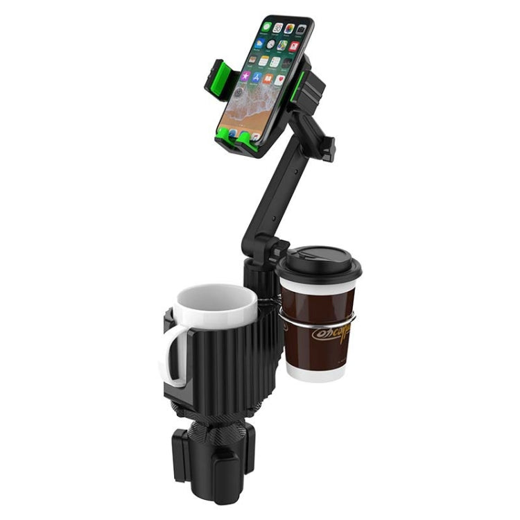 A02 Multifunctional Dual Cup Holder Expander 3 in 1 Adjustable Car Holder Phone Holder - Car Drink Holders by PMC Jewellery | Online Shopping South Africa | PMC Jewellery | Buy Now Pay Later Mobicred