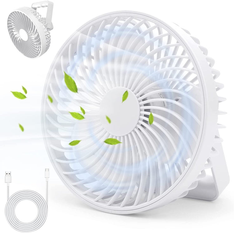 Multifunctional LED Rechargeable Outdoor Portable Tent Camping Fan(White) - Electric Fans by PMC Jewellery | Online Shopping South Africa | PMC Jewellery | Buy Now Pay Later Mobicred