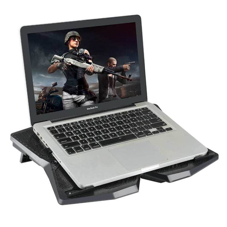 S400 Four Cooling Fans Foldable Adjustable Gaming Laptop Desktop Holder - Cooling Pads by PMC Jewellery | Online Shopping South Africa | PMC Jewellery | Buy Now Pay Later Mobicred