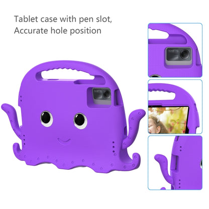 For Lenovo Tab M11 /Xiaoxin Pad 11 2024 Octopus Style EVA Hybrid PC Shockproof Tablet Case with Strap(Purple) - Lenovo by PMC Jewellery | Online Shopping South Africa | PMC Jewellery | Buy Now Pay Later Mobicred