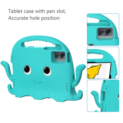 For Lenovo Tab M11 /Xiaoxin Pad 11 2024 Octopus Style EVA Hybrid PC Shockproof Tablet Case with Strap(Glacial Green) - Lenovo by PMC Jewellery | Online Shopping South Africa | PMC Jewellery | Buy Now Pay Later Mobicred