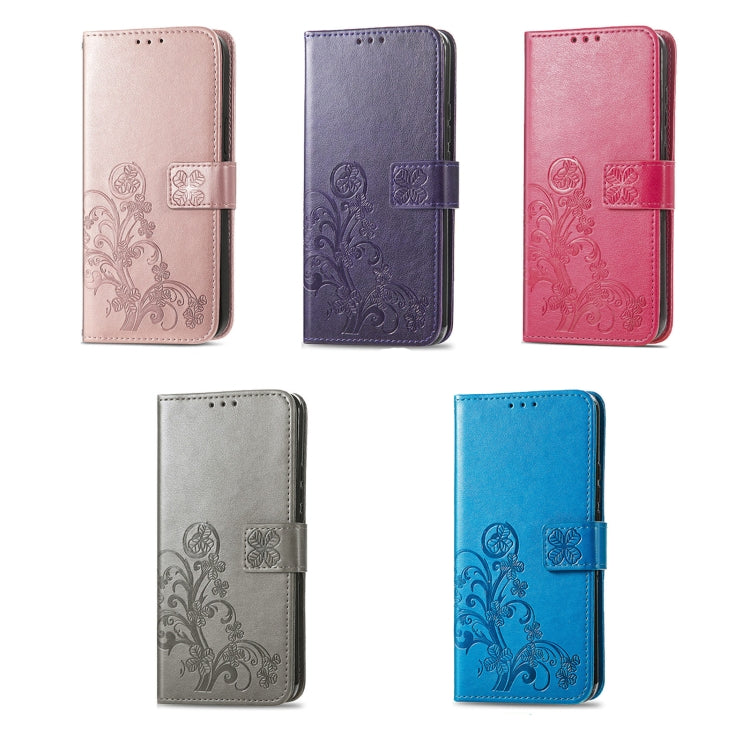 For Xiaomi 13T / 13T Pro Four-leaf Clasp Embossed Leather Phone Case(Gray) - free shipping - PMC TechLife - Order now!
