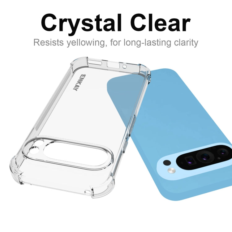 For Google Pixel 9 Pro ENKAY Hat-Prince Transparent TPU Shockproof Phone Case - Google Cases by ENKAY | Online Shopping South Africa | PMC Jewellery | Buy Now Pay Later Mobicred