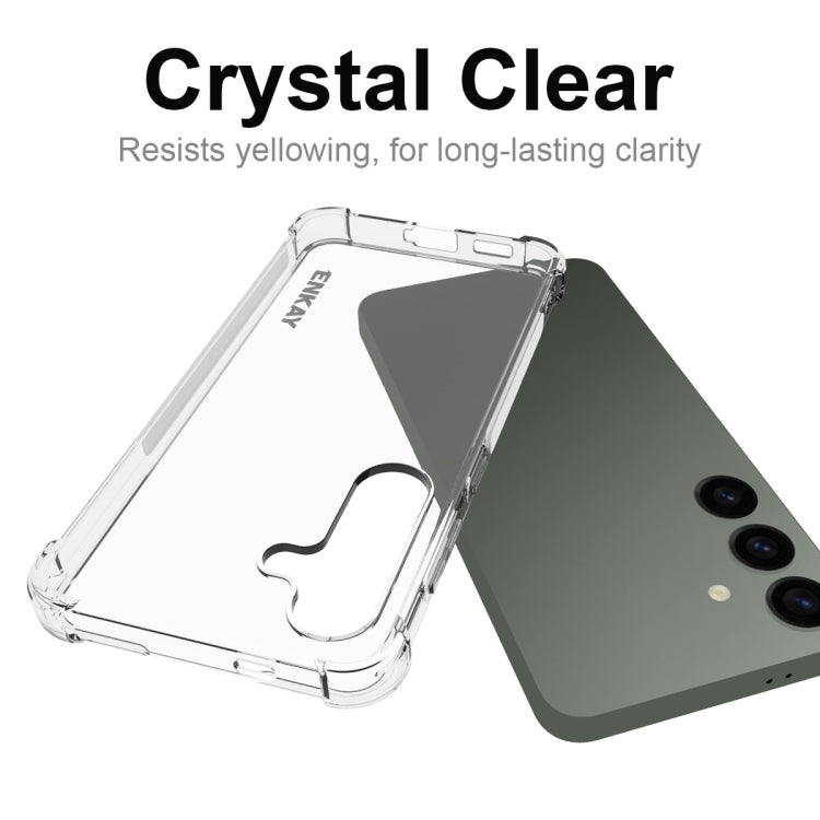 For Samsung Galaxy S24 5G ENKAY Clear TPU Shockproof Anti-slip Phone Case - Galaxy S24 5G Cases by ENKAY | Online Shopping South Africa | PMC Jewellery | Buy Now Pay Later Mobicred