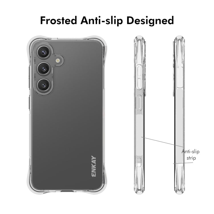 For Samsung Galaxy S25+ 5G ENKAY Clear TPU Shockproof Anti-slip Phone Case - Galaxy S25+ 5G Cases by ENKAY | Online Shopping South Africa | PMC Jewellery | Buy Now Pay Later Mobicred