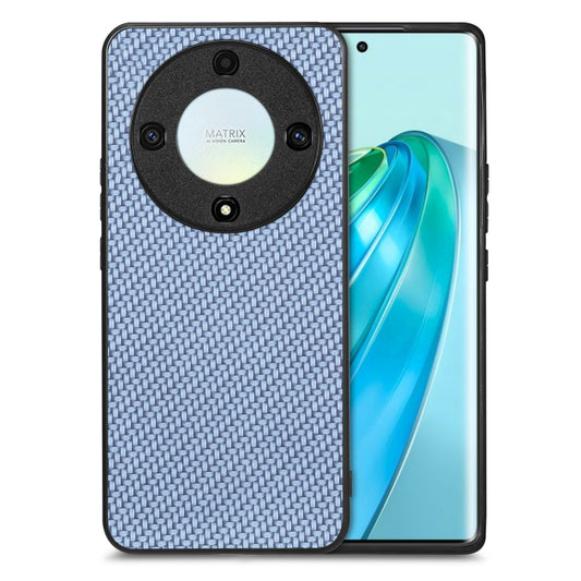 For Honor X9A Carbon Fiber Texture Leather Back Cover Phone Case(Blue) - Honor Cases by PMC Jewellery | Online Shopping South Africa | PMC Jewellery