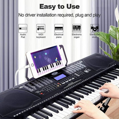 1m 8 Pin to USB + MIDI Electronic Music Instrument & OTG & Charging Multifunctional Cable Compatible with above iOS 10.3.2 - Video & Audio Cable by PMC Jewellery | Online Shopping South Africa | PMC Jewellery