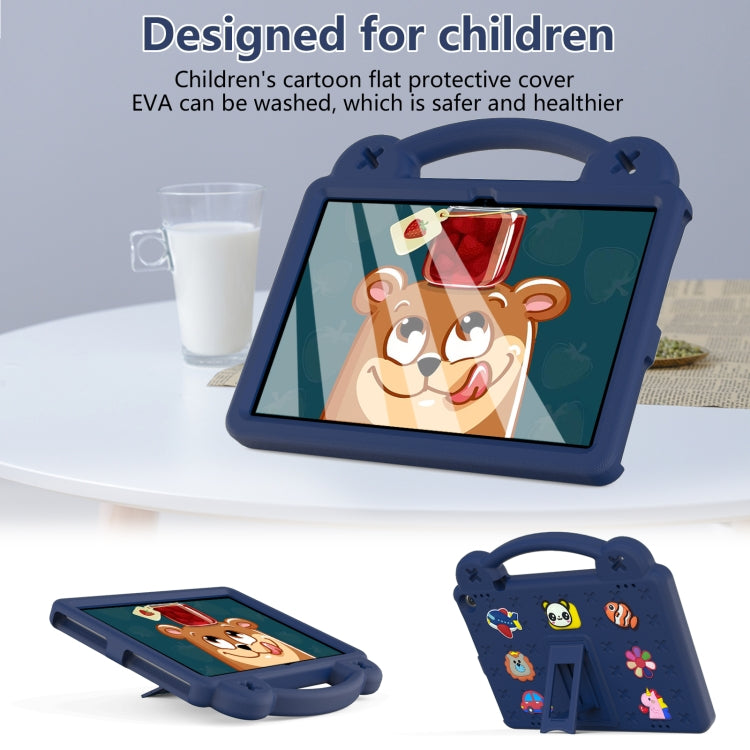 For Amazon Fire HD 10 2021 Handle Kickstand Children EVA Shockproof PC Tablet Case(Navy Blue) - Amazon by PMC TechLife | Online Shopping South Africa | PMC TechLife | Buy Now Pay Later Mobicred