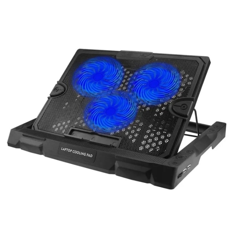 S300 3 Fan Adjustable Wind Speed Desktop Laptop Cooling Pad with Holder(Blue) - Cooling Pads by PMC Jewellery | Online Shopping South Africa | PMC Jewellery | Buy Now Pay Later Mobicred