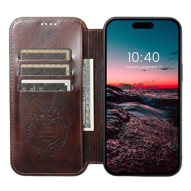 For iPhone 13 Pro Max Suteni J05 Leather Magnetic Magsafe Phone Case(Brown) - iPhone 13 Pro Max Cases by Suteni | Online Shopping South Africa | PMC Jewellery | Buy Now Pay Later Mobicred