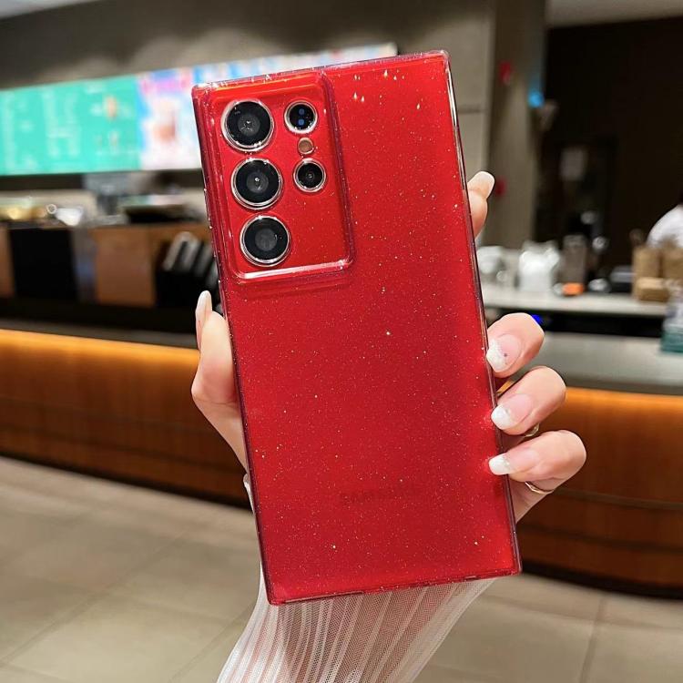 For Samsung Galaxy S25 Ultra 5G Jelly Glitter Solid Color TPU Phone Case(Red) - Galaxy S25 Ultra 5G Cases by PMC TechLife | Online Shopping South Africa | PMC TechLife | Buy Now Pay Later Mobicred