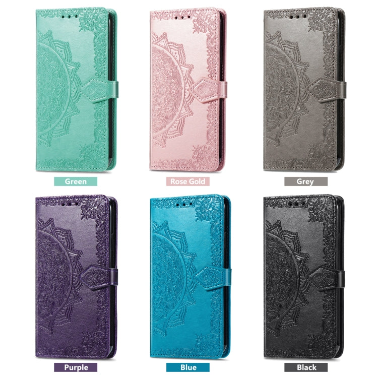 For Blackview A85 Mandala Flower Embossed Leather Phone Case(Rose Gold) - More Brand by PMC TechLife | Online Shopping South Africa | PMC TechLife