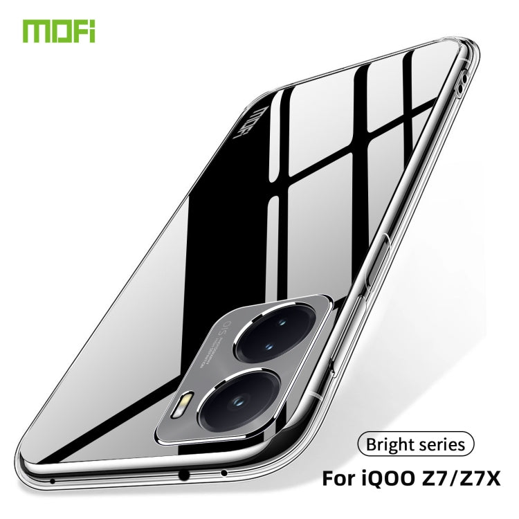 For vivo iQOO Z7 MOFI Ming Series Ultra-thin TPU Phone Case(Transparent) - vivo Cases by MOFI | Online Shopping South Africa | PMC Jewellery