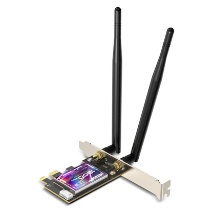 EDUP EP-9658 PCI-E WiFi 6 Card AX1800M Bluetooth 5.2 Adapter for Desktop PC, 2.4GHz/5.8GHz Dual Band Wireless PCI-E Internal Network Card - USB Network Adapter by EDUP | Online Shopping South Africa | PMC Jewellery | Buy Now Pay Later Mobicred