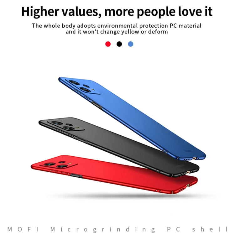 For Redmi Note 12 5G Global MOFI Micro-Frosted PC Ultra-thin Hard Phone Case(Blue) - Note 12 Cases by MOFI | Online Shopping South Africa | PMC Jewellery