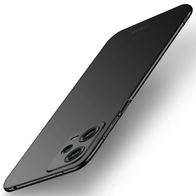 For Xiaomi Redmi Note 12 Pro 5G Global MOFI Micro-Frosted PC Ultra-thin Hard Phone Case(Black) - Xiaomi Cases by MOFI | Online Shopping South Africa | PMC TechLife | Buy Now Pay Later Mobicred