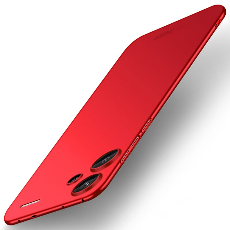 For Redmi Note 13 Pro+ MOFI Micro-Frosted PC Ultra-thin Hard Phone Case(Red) - Note 13 Pro+ Cases by MOFI | Online Shopping South Africa | PMC TechLife