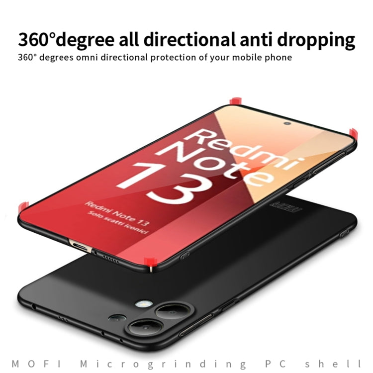 For Xiaomi Redmi Note 13 4G MOFI Micro-Frosted PC Ultra-thin Hard Phone Case(Red) - Xiaomi Cases by MOFI | Online Shopping South Africa | PMC TechLife | Buy Now Pay Later Mobicred