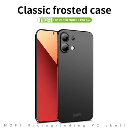 For Xiaomi Redmi Note 13 Pro 4G MOFI Micro-Frosted PC Ultra-thin Hard Phone Case(Red) - Note 13 Pro Cases by MOFI | Online Shopping South Africa | PMC Jewellery