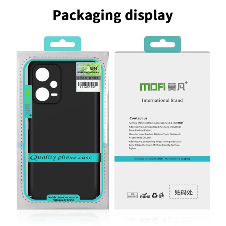 For Xiaomi?Redmi Note 13 5G MOFI Micro-Frosted PC Ultra-thin Hard Phone Case(Blue) - Note 13 Cases by MOFI | Online Shopping South Africa | PMC Jewellery