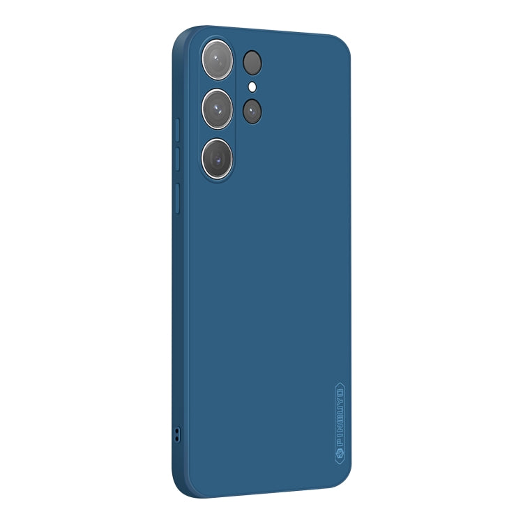 For Samsung Galaxy S24 Ultra 5G PINWUYO Sense Series Liquid Silicone TPU Phone Case(Blue) - Galaxy S24 Ultra 5G Cases by PINWUYO | Online Shopping South Africa | PMC Jewellery | Buy Now Pay Later Mobicred