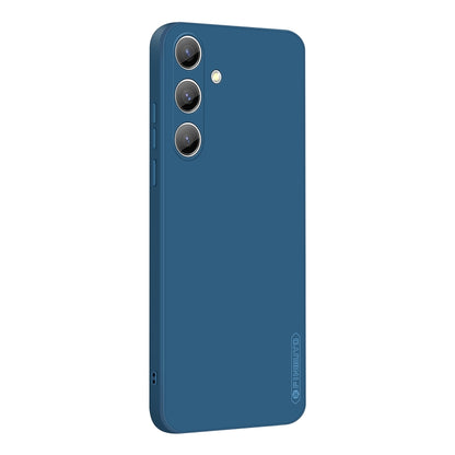 For Samsung Galaxy S25 5G PINWUYO Sense Series Liquid Silicone TPU Phone Case(Blue) - Galaxy S25 5G Cases by PINWUYO | Online Shopping South Africa | PMC Jewellery | Buy Now Pay Later Mobicred