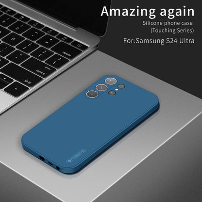 For Samsung Galaxy S25 Ultra 5G PINWUYO Sense Series Liquid Silicone TPU Phone Case(Blue) - Galaxy S25 Ultra 5G Cases by PINWUYO | Online Shopping South Africa | PMC Jewellery | Buy Now Pay Later Mobicred