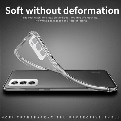 For OPPO Reno12 Pro Global MOFI Ming Series Transparent Ultra-thin TPU Phone Case(Transparent) - Reno12 Pro Cases by MOFI | Online Shopping South Africa | PMC Jewellery | Buy Now Pay Later Mobicred