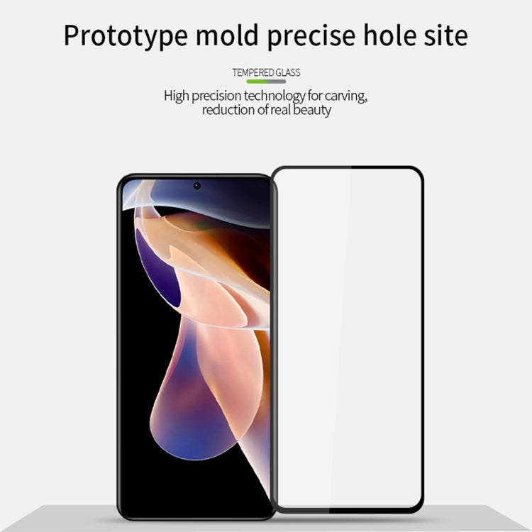 For Xiaomi Redmi 12 5G MOFI 9H 2.5D Full Screen Tempered Glass Film(Black) -  by MOFI | Online Shopping South Africa | PMC TechLife | Buy Now Pay Later Mobicred