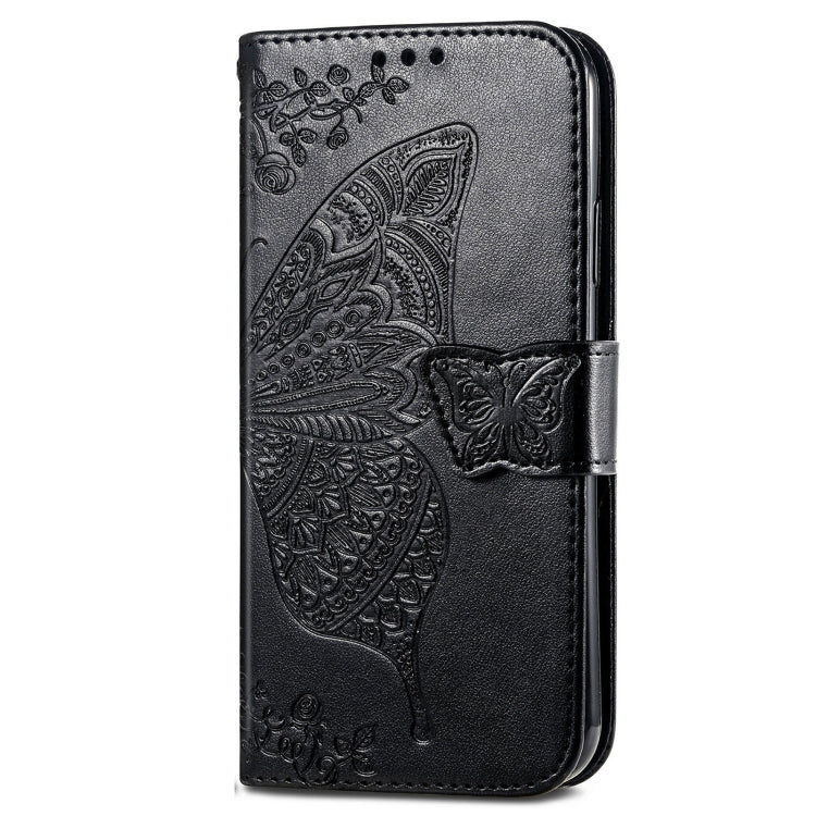 For Huawei  Nova 12 Pro Butterfly Love Flower Embossed Leather Phone Case(Black) - Huawei Cases by PMC Jewellery | Online Shopping South Africa | PMC Jewellery | Buy Now Pay Later Mobicred