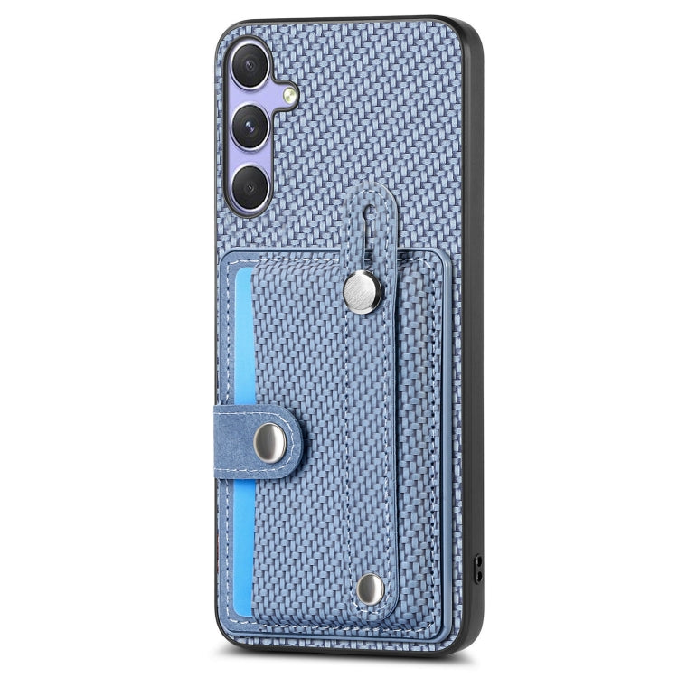 For Samsung Galaxy S25+ 5G Wristband Kickstand Wallet Back Phone Case with Tool Knife(Blue) - Galaxy S25+ 5G Cases by PMC Jewellery | Online Shopping South Africa | PMC Jewellery | Buy Now Pay Later Mobicred