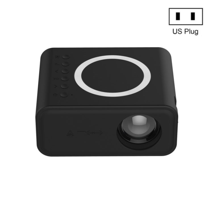 YT300 Home Multimedia Mini Remote Projector Support Mobile Phone(US Plug Black) - Mini Projector by PMC Jewellery | Online Shopping South Africa | PMC Jewellery | Buy Now Pay Later Mobicred