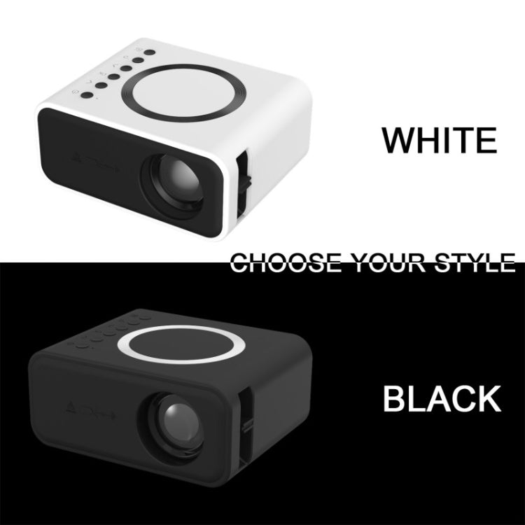 YT300 Home Multimedia Mini Remote Projector Support Mobile Phone(UK Plug Black) - Mini Projector by PMC Jewellery | Online Shopping South Africa | PMC Jewellery | Buy Now Pay Later Mobicred