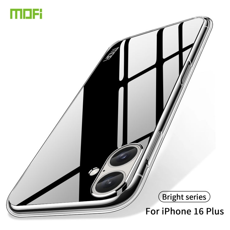 For iPhone 16 Plus MOFI Ming Series Ultra-thin TPU Phone Case(Transparent) - iPhone 16 Plus Cases by MOFI | Online Shopping South Africa | PMC Jewellery | Buy Now Pay Later Mobicred