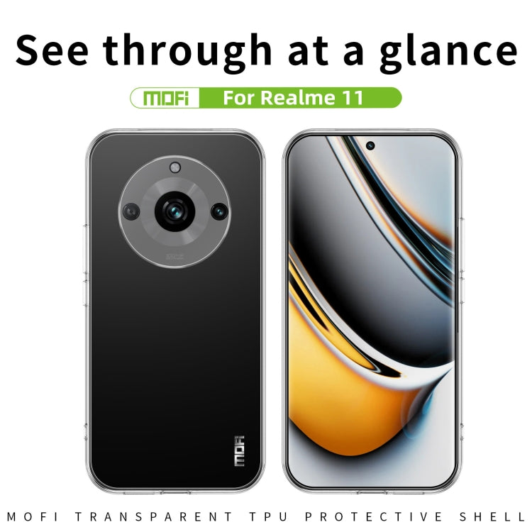 For Realme 11 MOFI Ming Series Ultra-thin TPU Phone Case(Transparent) - Realme Cases by MOFI | Online Shopping South Africa | PMC TechLife