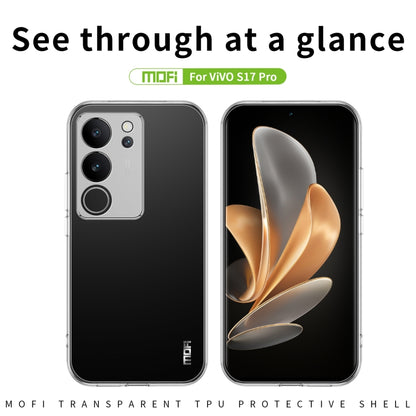 For vivo S17 Pro MOFI Ming Series Ultra-thin TPU Phone Case(Transparent) - vivo Cases by MOFI | Online Shopping South Africa | PMC Jewellery