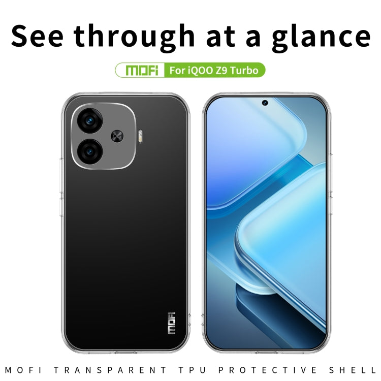 For vivo iQOO Z9 Turbo MOFI Ming Series Ultra-thin TPU Phone Case(Transparent) - vivo Cases by MOFI | Online Shopping South Africa | PMC Jewellery | Buy Now Pay Later Mobicred