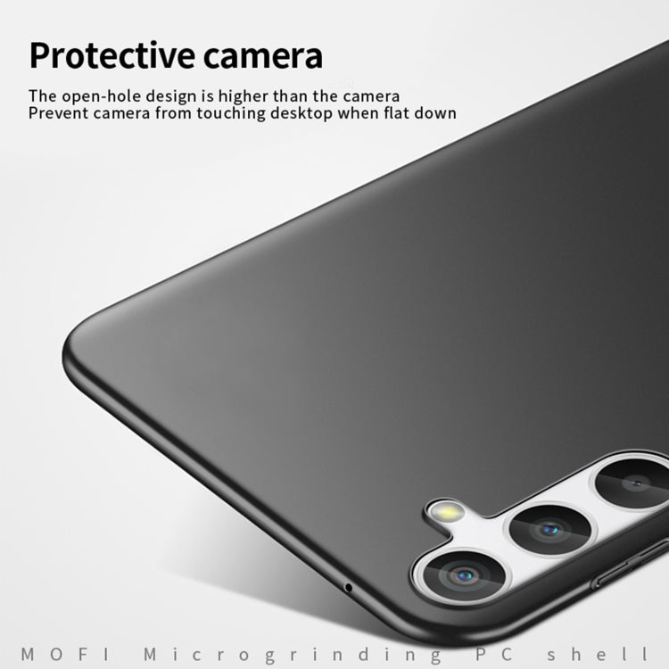 For Samsung Galaxy A24 4G MOFI Frosted PC Ultra-thin Hard Phone Case(Black) - Galaxy Phone Cases by MOFI | Online Shopping South Africa | PMC TechLife