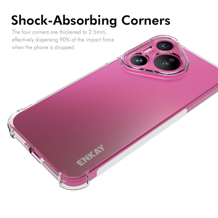 For Huawei Pura 70 ENKAY Hat-Prince Transparent TPU Shockproof Phone Case - Huawei Cases by ENKAY | Online Shopping South Africa | PMC Jewellery | Buy Now Pay Later Mobicred