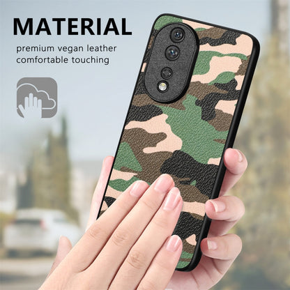 For Honor 80 SE Camouflage Leather Back Cover Phone Case(Yellow) - Honor Cases by PMC Jewellery | Online Shopping South Africa | PMC Jewellery | Buy Now Pay Later Mobicred