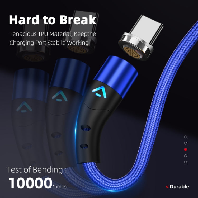 ENKAY 3A USB to 8 Pin Magnetic Fast Charging Data Cable with LED Light, Length:2m(Red) - Charging Cable & Head by ENKAY | Online Shopping South Africa | PMC TechLife
