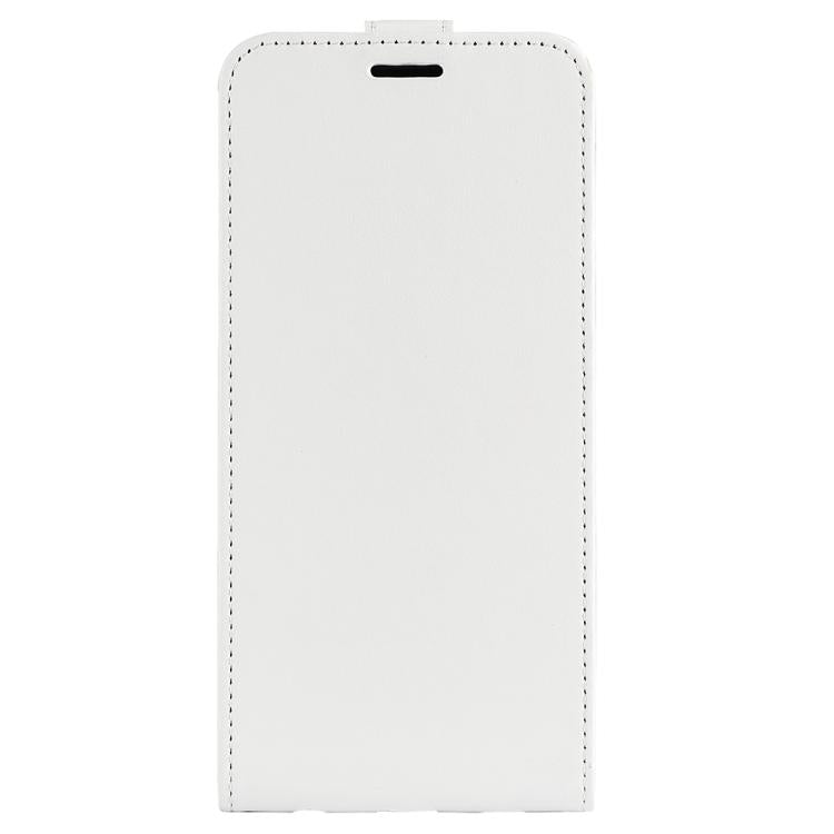 For iPhone 16e R64 Texture Single Vertical Flip Leather Phone Case(White) - iPhone 16e Cases by PMC TechLife | Online Shopping South Africa | PMC TechLife | Buy Now Pay Later Mobicred