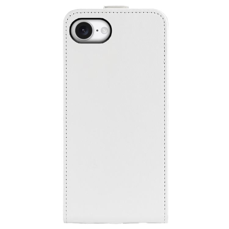 For iPhone 16e R64 Texture Single Vertical Flip Leather Phone Case(White) - iPhone 16e Cases by PMC TechLife | Online Shopping South Africa | PMC TechLife | Buy Now Pay Later Mobicred