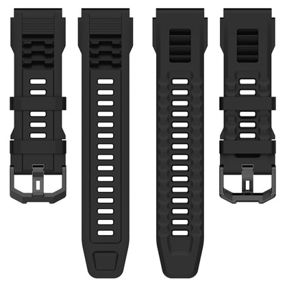 For Amazfit T-Rex Ultra Silicone Sports Watch Band(Black) - Watch Bands by PMC Jewellery | Online Shopping South Africa | PMC Jewellery